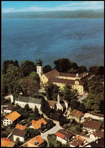 Bernried am Starnberger See Luftbild   und Bildungshaus  Benediktinerinnen 1980