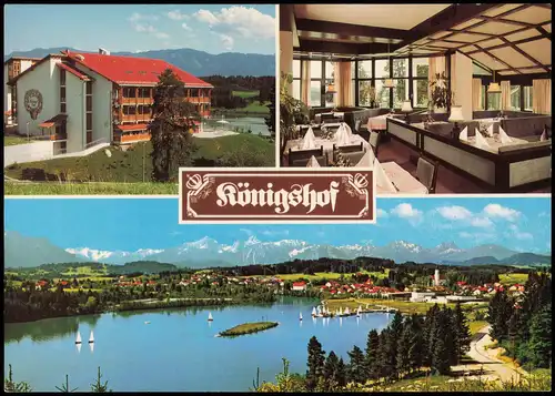 Ansichtskarte Lechbruck am See Mehrbildkarte mit Hotel Königshof 1980