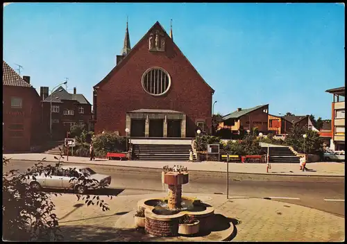 Ansichtskarte Baesweiler Ortsansicht Kirche Kirchplatz 1970