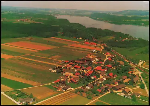 Baierbach Baierbach am Siemsee vom Flugzeug aus, Luftaufnahme 1970