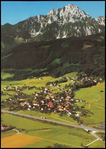 Aufham (Anger)-Berchtesgaden Pasnorama-Ansicht vom Flugzeug aus, Flugbild 1975