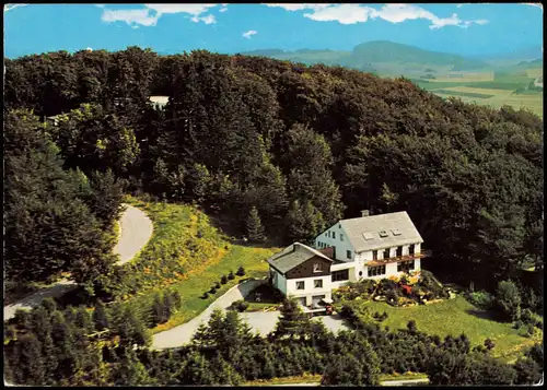 Brilon (Sauerland) Luftbild mit Waldpension Brilon Inh. Edith Kratochvil 1970