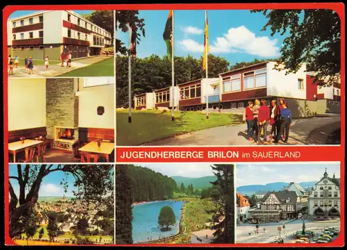 Brilon (Sauerland) JUGENDHERBERGE BRILON im SAUERLAND (Mehrbild-AK) 1980