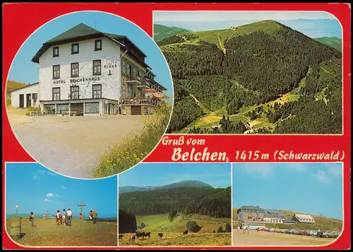 Ansichtskarte Aitern Hotel Blechenhaus, Berg Blechen, Panorama-Ansichten 1986