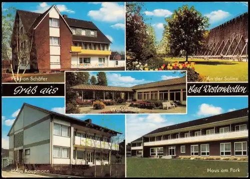 Bad Westernkotten-Erwitte mit Pension Schäfer, Haus Kaupmann, Haus am Park 1974