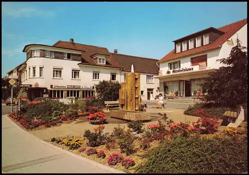 Bad Westernkotten-Erwitte Alter Markt mit Haus Dietz und Friseur-Geschäft 1970