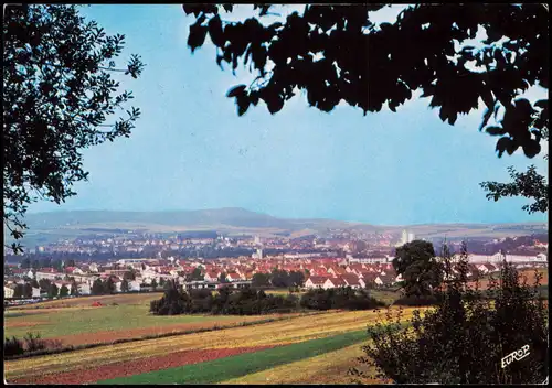 Ansichtskarte Lebach Panorama Gesamtansicht 1975