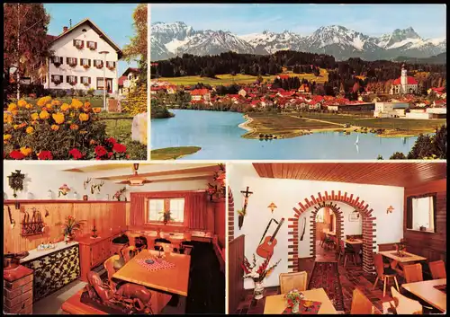 Lechbruck am See Mehrbildkarte mit Fremdenheim HAUS BRAUNEGGER 1970