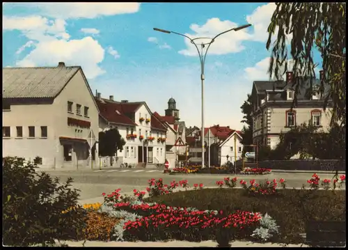 Ansichtskarte Lauterbach (Hessen) Stadtteilansicht, Strassen-Ansicht 1960
