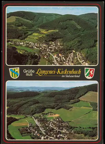 Lennestadt Luftbild Luftaufnahmen Langenei-Kickenbach Südsauerland 1980