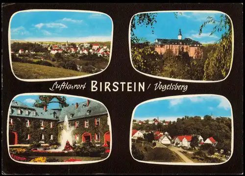Birstein Mehrbildkarte mit 4 Ortsansichten, Ort am Vogelsberg 1979