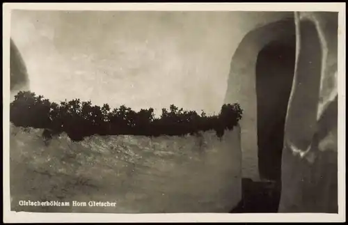 Ansichtskarte .Tirol Zillertal -Tirol Gletscherhöhle am Horn Gletscher 1940