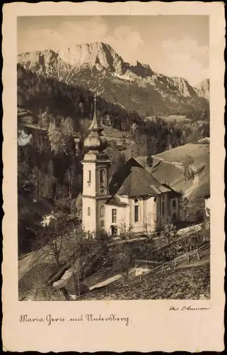 Ansichtskarte Maria Gern-Berchtesgaden Kirche Maria Gern 1935