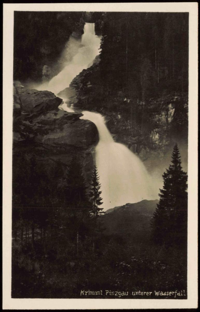 Krimml Krimmler Wasserf lle Krimml Pinzgau Unterer Wasserfall 1928 Nr 