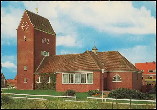 Ansichtskarte Baltrum Evangelische Kirche 1970