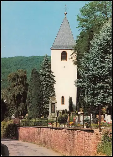 Ansichtskarte Bammental Alter Turm am Friedhof 1980