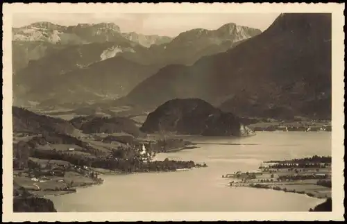 Ansichtskarte St. Wolfgang im Salzkammergut Panorama-Ansicht 1940