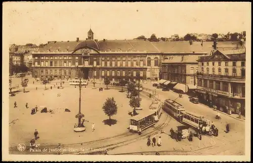 Lüttich Luik Lîdje Palais de Justice et Place Saint Lambert 1920