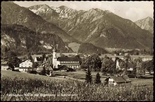 Fischbachau Panorama-Ansicht mit Jägerkamp u. Brecherspitz 1977