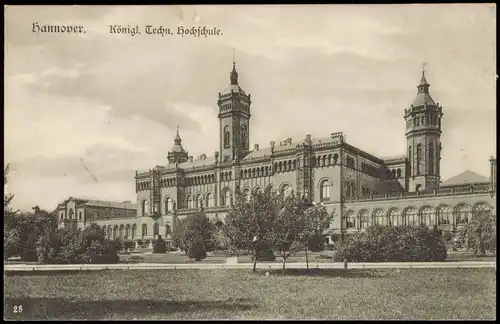 Ansichtskarte Hannover Königl. Techn. Hochschule 1910