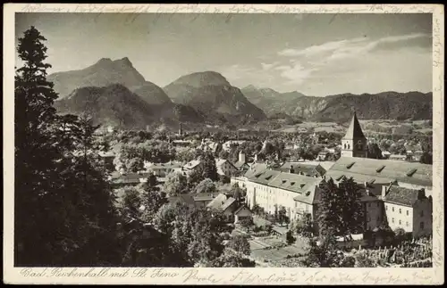 Ansichtskarte Bad Reichenhall Panorama-Ansicht 1937