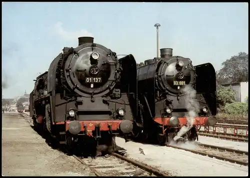 Radebeul Einheitsschnellzuglokomotiven des Bw Dresden  Ost 1984/1988