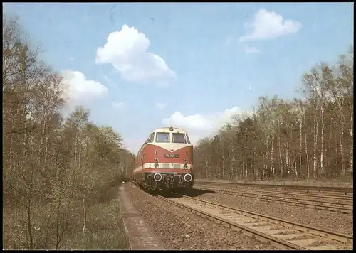 Ansichtskarte  Verkehr/KFZ - Eisenbahn, In den Urlaub 1985