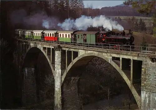 Eisenbahn Vellachtalbahn, Murtalbahn Nostalgie-Bahn im Feistritztal 1975