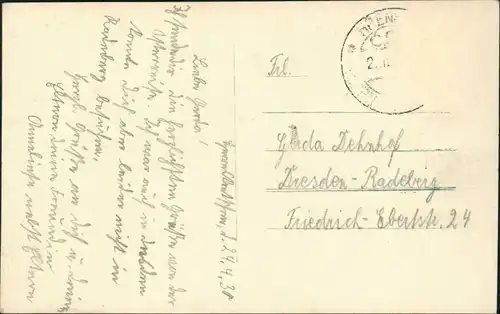 Jonsdorf (CZ) Janov Klamm-Fahrt mit dem Boot Českosaské Švýcarsko  1930