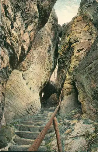 .Sachsen Sächsische Schweiz Fels Bärenstein Sächs. Schweiz 1910