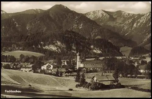 Ansichtskarte Fischbachau Stadtpartie 1963