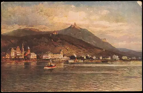 Ansichtskarte Königswinter Stadt - Künstlerkarte 1915