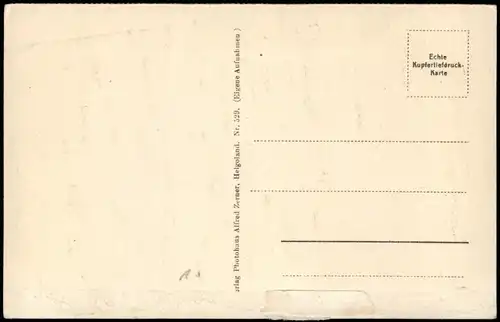 Ansichtskarte Helgoland (Insel) Landung auf der Düne 1922