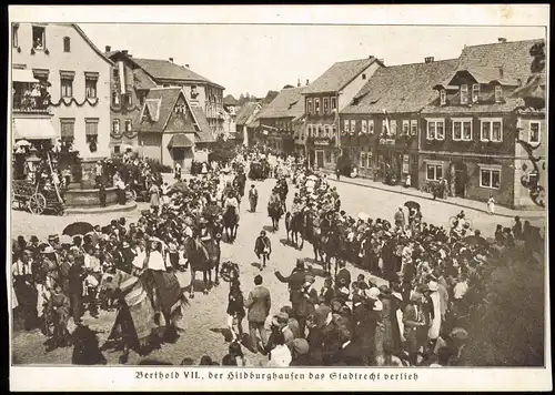 Ansichtskarte Hildburghausen Festumzug 1917