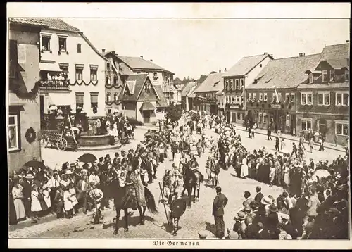 Ansichtskarte Hildburghausen Festumzug - Die Germanen 1922