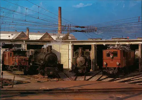 Verkehr & Eisenbahn Historische Lokomotiven der Rhätischen Bahn 1990