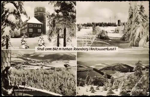 Ansichtskarte Astenberg Astenberg Hochsauerland 1957 Bahnpoststempel Z. 1498)