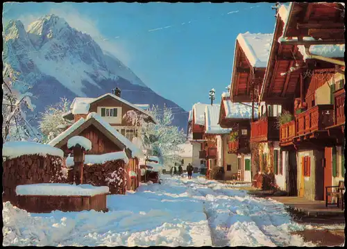 Ansichtskarte Garmisch-Partenkirchen Frühlingstrasse 1970