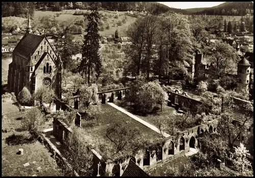 Ansichtskarte Hirsau-Calw Klosterkirche mit Jagdschloß 1960