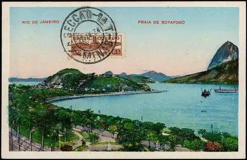 Postcard Botafogo-Rio de Janeiro Stadt 1934