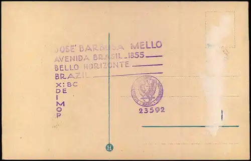 Postcard Botafogo-Rio de Janeiro Stadt 1934
