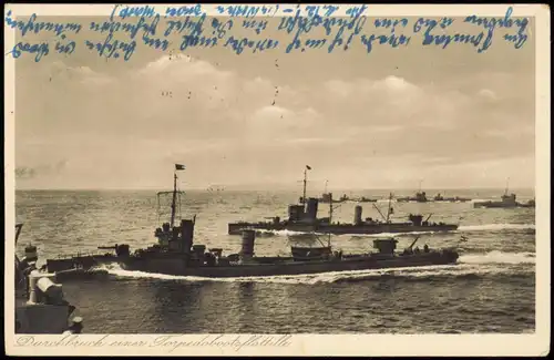 Schiffe/Schifffahrt - Kriegsschiffe (Marine) Torpedobootsflotille 1935