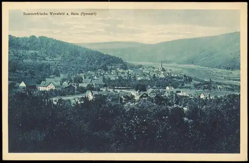 Ansichtskarte Wernfeld-Gemünden a. Main Stadt, Gasthaus Pension Hofmann 1926