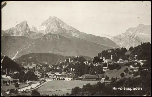 Ansichtskarte Berchtesgaden Panorama Umland-Ansicht 1932