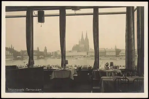 Ansichtskarte Köln Rheinpark-Terrassen - Pressa AK 1928