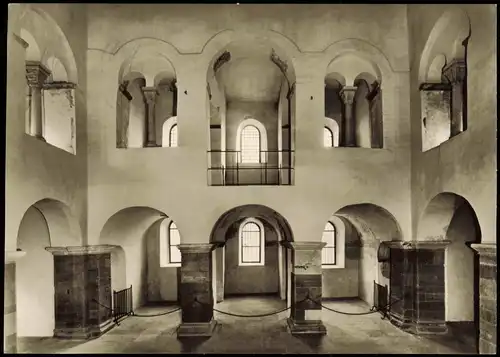 Höxter (Weser) Schloß Kloster Corvey, ehemalige Reichsabtei Kaiserempore im Westwerk der Abteikirche 1966