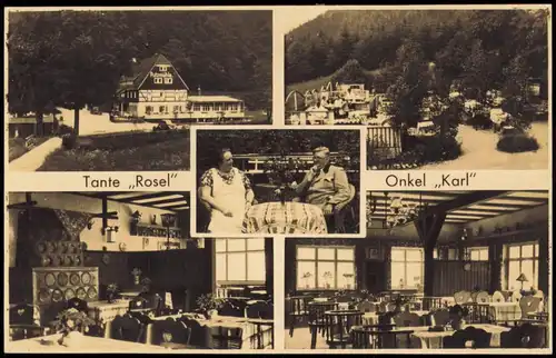 Ansichtskarte Oberpöbel-Dippoldiswalde Putzmühle. Tante Rosel Mehrbild 1932