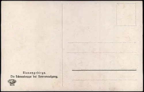 Postcard Krummhübel Karpacz Observatorium - Schneekoppe - Künstlerkarte 1923