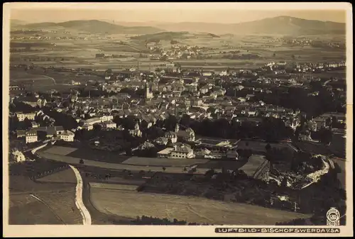 Ansichtskarte Bischofswerda Luftbild 1929 Walter Hahn:5895