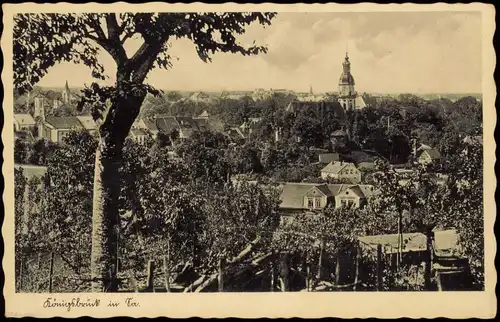 Ansichtskarte Königsbrück Kinspork Totale 1939